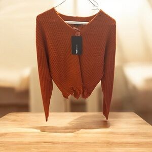 Women's Orange Sweater